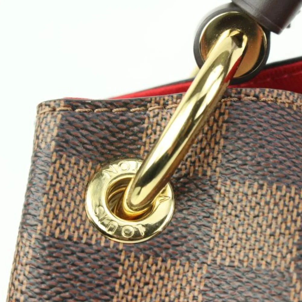 Louis Vuitton Damier Ebene Graceful MM Hobo Bag s330lk24